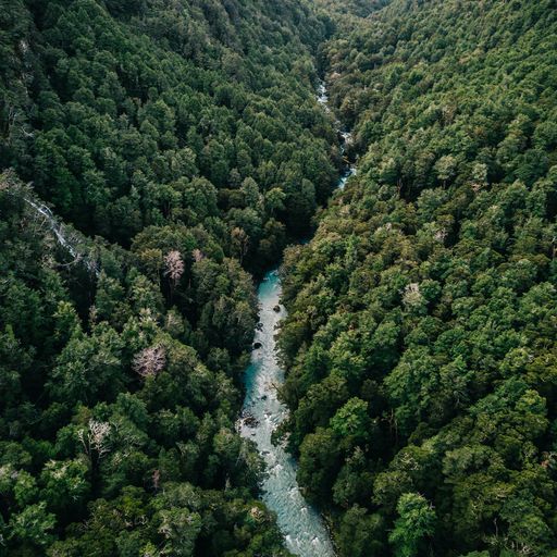 River-in-between-mountains